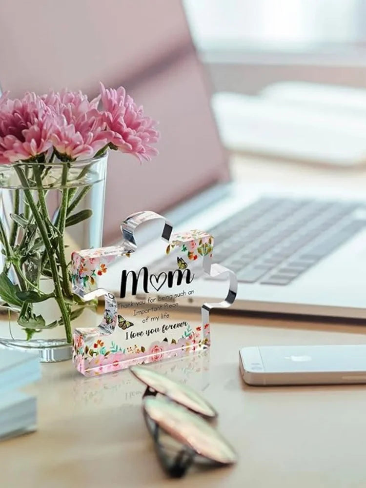 Mom Engraved Acrylic Block-Mother's Day Gift